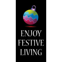 Christmas Ball Wavy Blvd. Banner