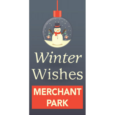 Holiday Ornament Pole Banner