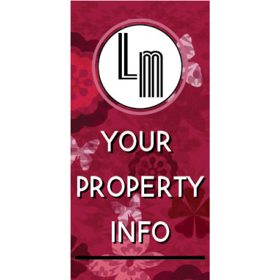 Pink Butterfly Street Banner