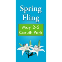 Spring Blooms Light Post Banner