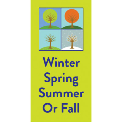 Seasons Change Pole Banner