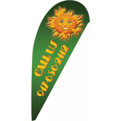 Sunny Tear Drop Flag