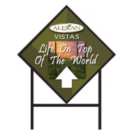 Diamond Shape Sign Frame