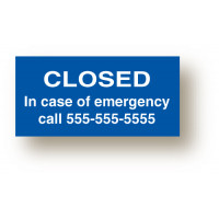 Closed Sign
