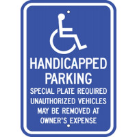 Massachusetts Handicap Sign