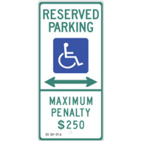 North Carolina Arrow Handicap Sign