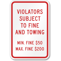 Pennsylvania Handicap Sign