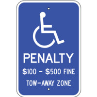 Virginia Handicap Sign