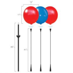 Bobber Three Balloon Cluster Kit