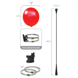Balloon Bobber Single Light Pole Kit