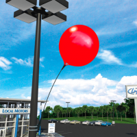 Balloon Bobber Single Light Pole Kit