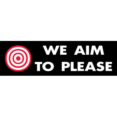 Aim to Please Banner