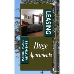 HomeLife Blue Pole Banner