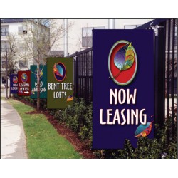 Lumina Purple Street Pole Banner