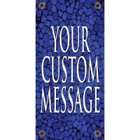 Tuscan Tile Sapphire Light Pole Banner