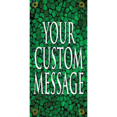 Tuscan Tile Emerald Light Pole Banner