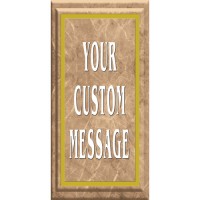 Beige Marble Light Pole Banner
