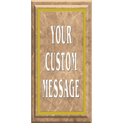 Beige Marble Light Pole Banner