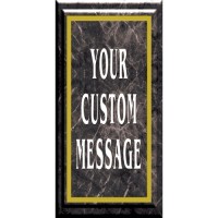 Black Marble Light Post Banner