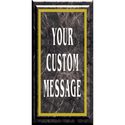 Black Marble Light Post Banner