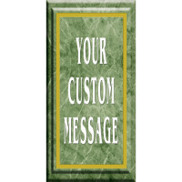 Green Marble Light Post Banner
