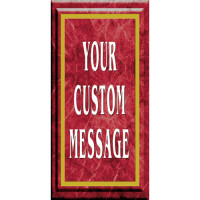 Burgundy Marble Light Post Banner