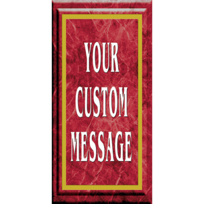 Burgundy Marble Light Post Banner