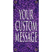 Tuscan Tile Amethyst Light Pole Banner