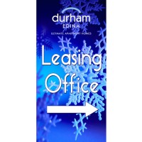 Snowflake Light Pole Banner