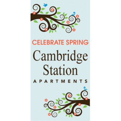 Celebrate Spring Pole Banner