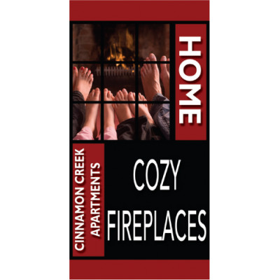 HomeLife Cozy Fireplace Banner