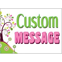 Beautiful Spring Blooming Sign