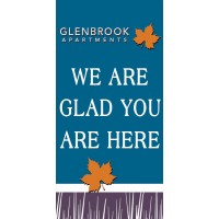 Fall Flutter Light Post Banner