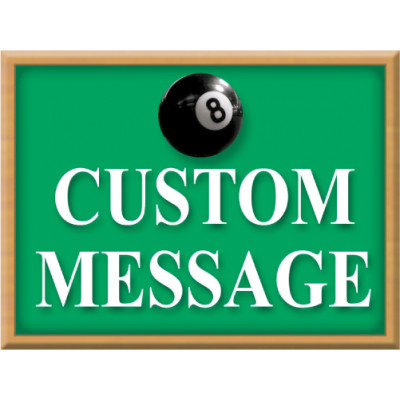 Billiard and Pool Sign