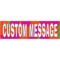 Mosaic pink/orange/ green Banner