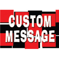 Mosaic red/black Sign