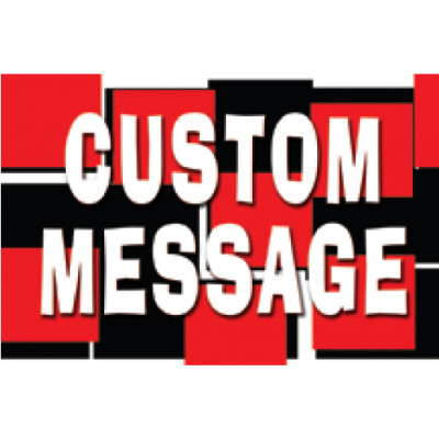 Mosaic red/black Sign