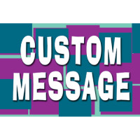 Mosaic turquoise/purple Sign