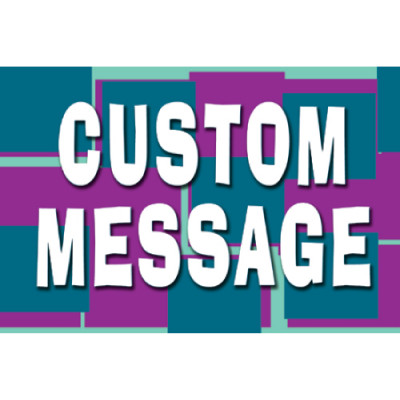Mosaic turquoise/purple Sign