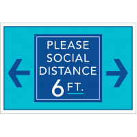 Social Distancing Pool Gate Sign
