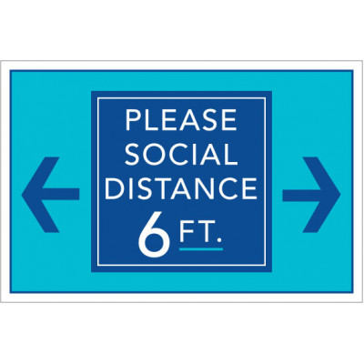 Social Distancing Pool Gate Sign