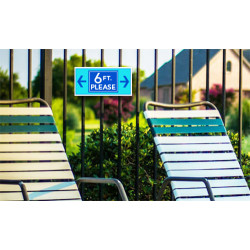 Six Foot Please Signs