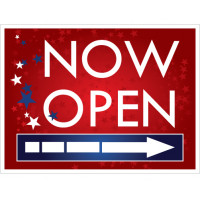 Open Celebration Red Open Sign