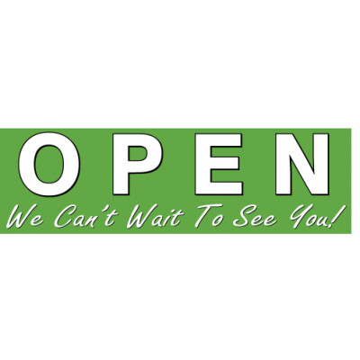 We Are Open Banner