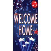 Spangles Blue Street Pole Banner