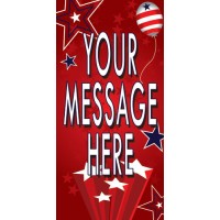 Spangles Red Street Pole Banner