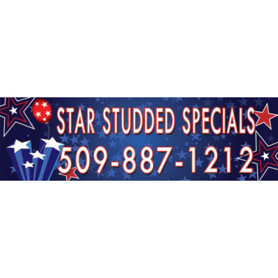Spangles Blue Banner