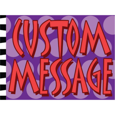 Square Pegs Purple Sign