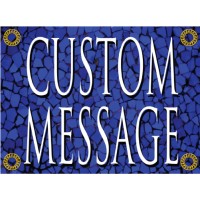 Tuscan Tile Sapphire Sign