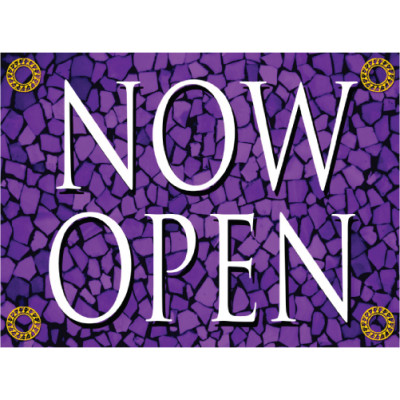 Tuscan Tile Amethyst Sign